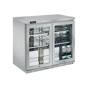 GEA Back Bar Bottle Cooler Under Counter Chiller 2 Pintu Kaca