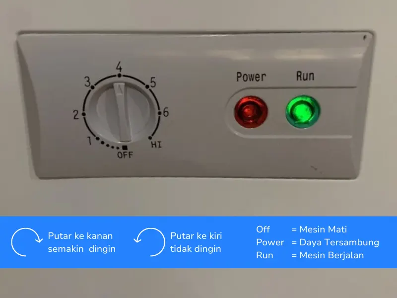 Cara Mengatur Suhu Freezer Kaca Rsa