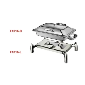Full Size Hydraulic Chaffing Dish with Glass Window Lid GETRA F1016-B