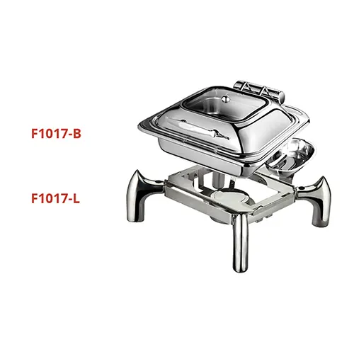 Full Size Hydraulic Chaffing Dish with Glass Window Lid GETRA F1017-B