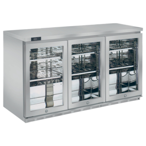 GEA BB-W5T3 Back Bar Bottle Cooler Under Counter Chiller 3 Pintu Kaca