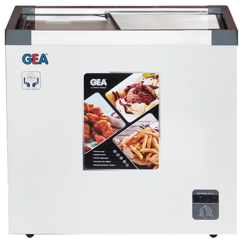 Flat Glass Freezer / Freezer Kaca Datar GEA SD-186H (201 Liter)