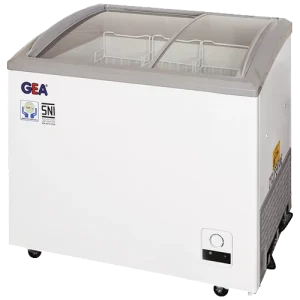Curve Glass Freezer / Freezer Kaca Lengkung GEA SD-213 (213 Liter)