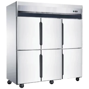 Stainless Steel Upright Freezer GEA URF-1800-6D (6 Pintu, 1500 Liter)