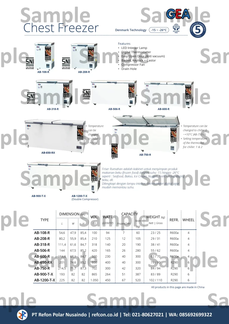 Katalog Freezer Box GEA